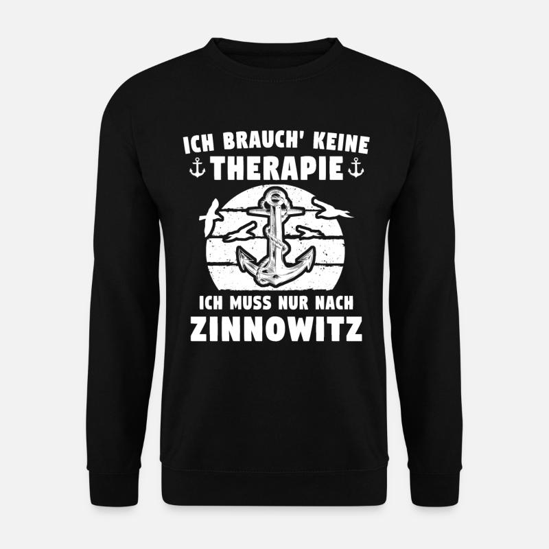 Zinnowitz Sprüche - Unisex Pullover - Schwarz