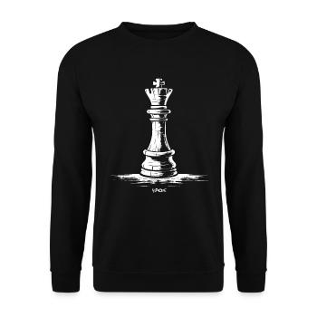 Roi des échecs - Sweat-shirt Unisexe - noir - Devant - Alina (178cm) & Michal (187cm)