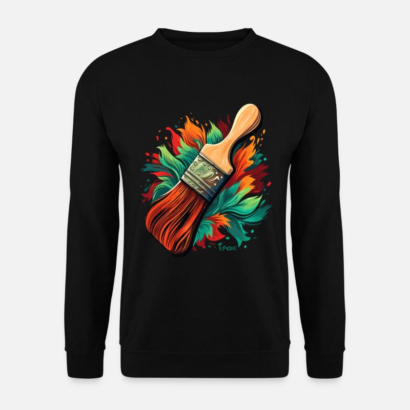 Pinsel für Maler - Unisex Pullover - Schwarz