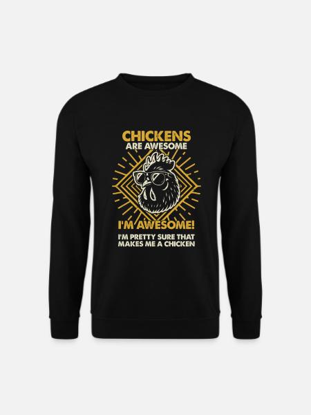 Chickens Are Great - Mom Dad - Unisex Sweatshirt - black