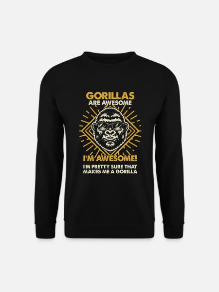 Gorillas Sind Großartig - Mama Dad - Unisex Pullover - Schwarz