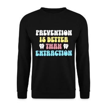 Dentist Zahnarzt - Unisex Pullover - Schwarz - Vorne - Alina (178cm) & Michal (187cm)