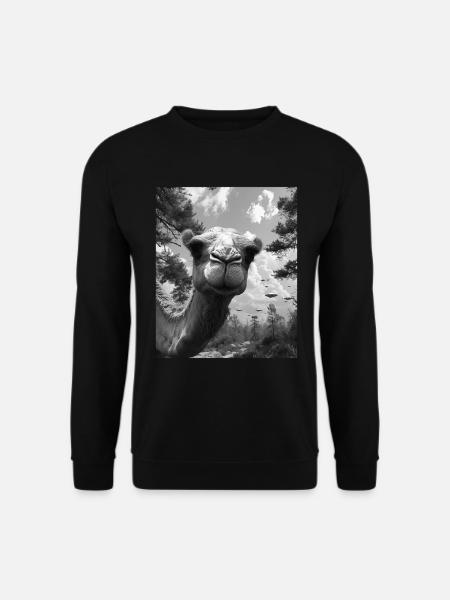 Selfie - Alien Selfie Camel UFO - Unisex Sweatshirt - black
