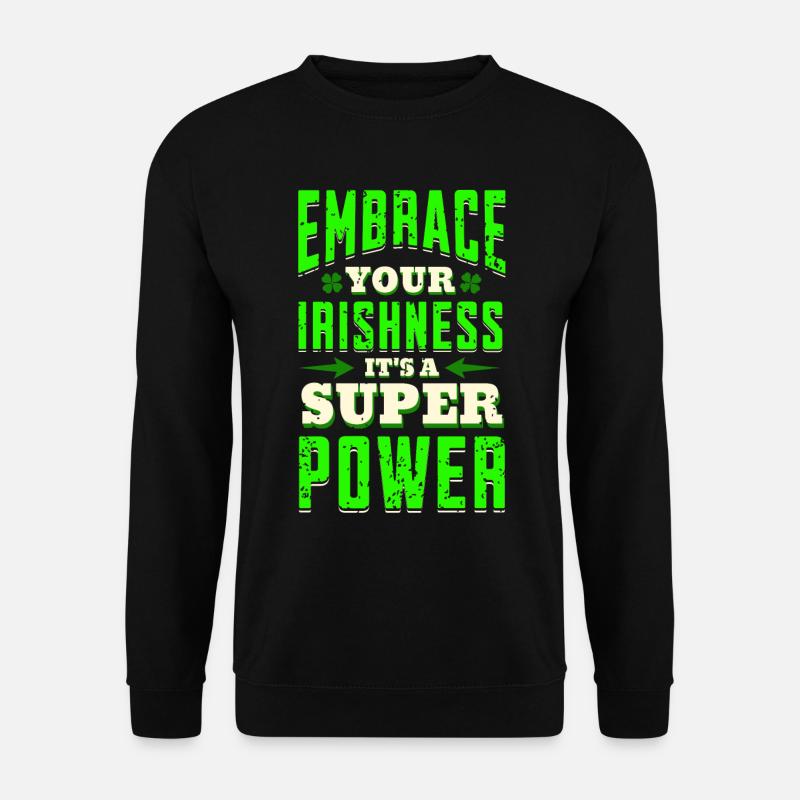 St. Patrick's Day Irish - Unisex Sweatshirt - black