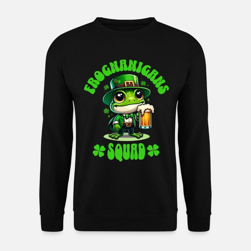 Grenouille de la Saint-Patrick - Sweat-shirt Unisexe - noir