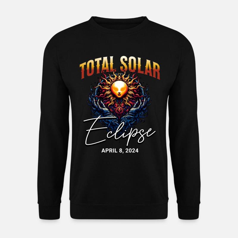 Solar Eclipse 2024 - Unisex Sweatshirt - black