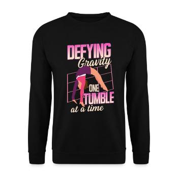 Tumbling Fitness Akrobatik - Unisex Pullover - Schwarz - Vorne - Alina (178cm) & Michal (187cm)