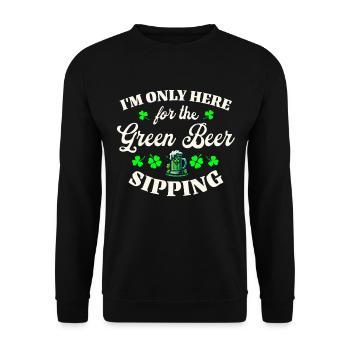 Irlande Fête de la Saint-Patrick - Sweat-shirt Unisexe - noir - Devant - Alina (178cm) & Michal (187cm)