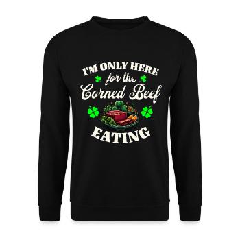 Irlande Fête de la Saint-Patrick - Sweat-shirt Unisexe - noir - Devant - Alina (178cm) & Michal (187cm)