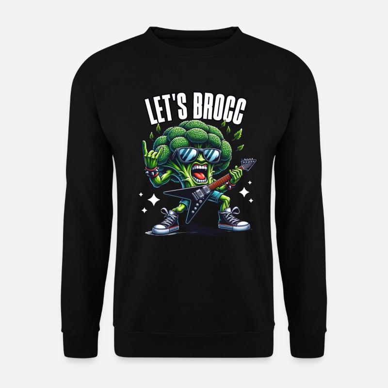 Brokkoli Rocker - Unisex Pullover - Schwarz