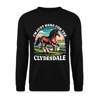Clydesdale Cavalier - Sweat-shirt Unisexe - noir - Devant - Alina (178cm) & Michal (187cm)