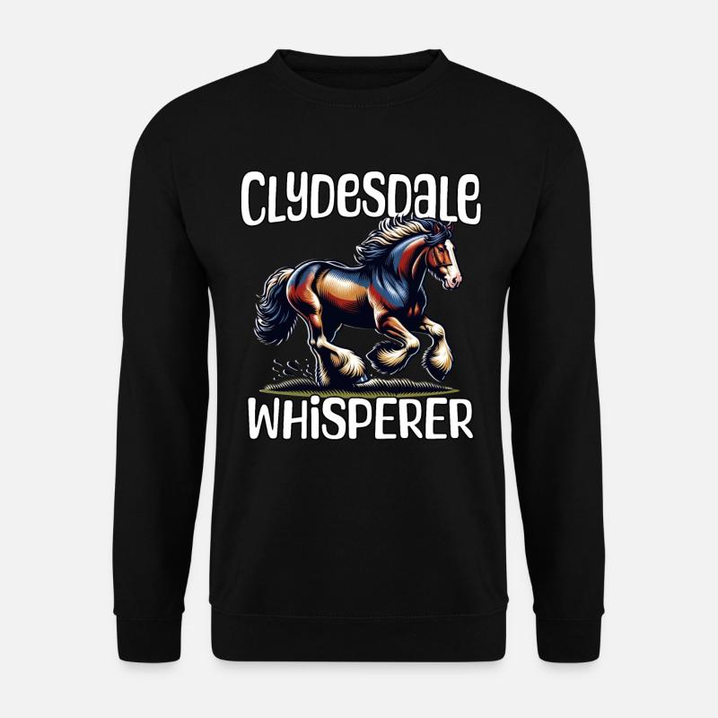 Clydesdale Flüsterer - Unisex Pullover - Schwarz