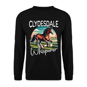 L’amant de Clydesdale - Sweat-shirt Unisexe - noir - Devant - Alina (178cm) & Michal (187cm)