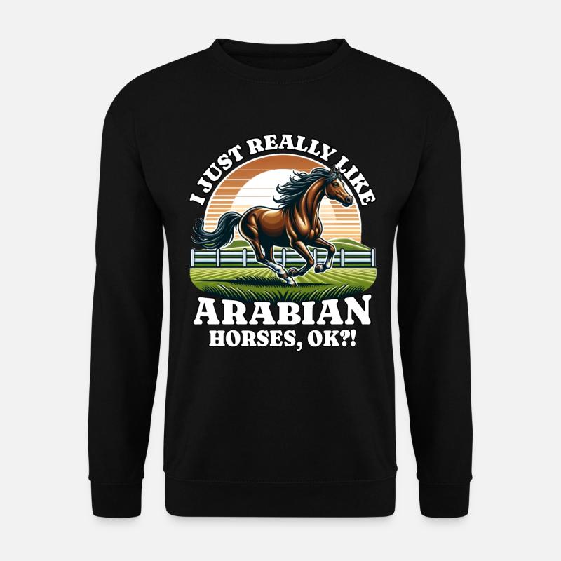 Arabian Pferd - Unisex Pullover - Schwarz