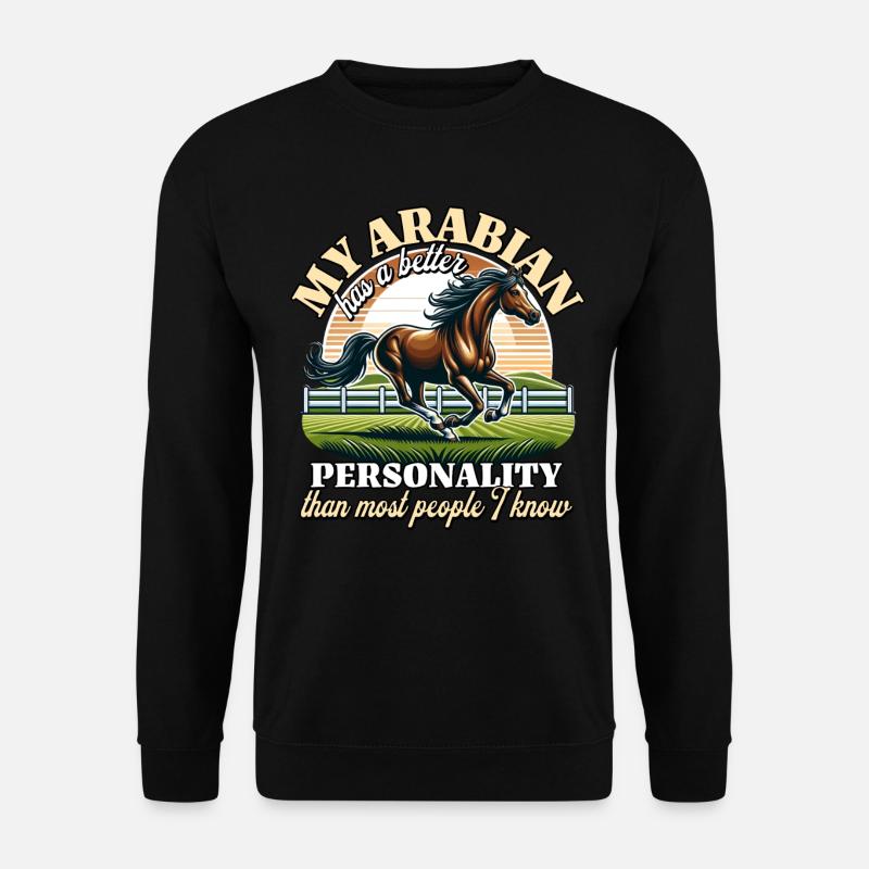Araber Reiterin - Unisex Pullover - Schwarz