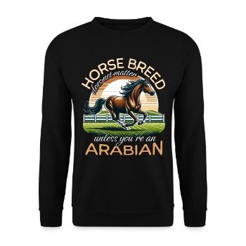 Arabe - Sweat-shirt Unisexe - noir - Devant - Alina (178cm) & Michal (187cm)