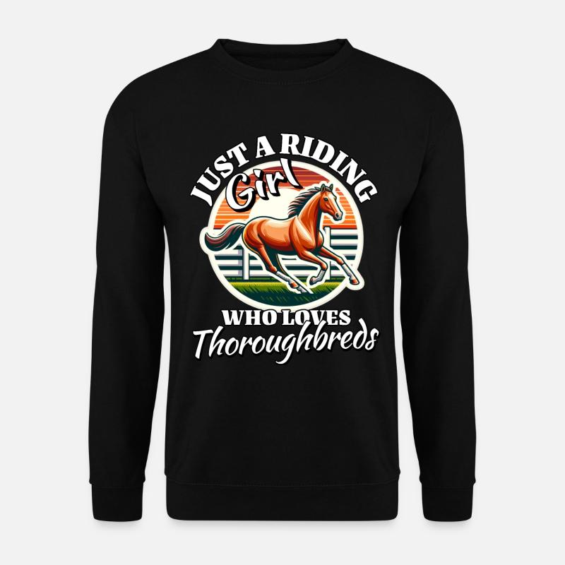Thoroughbred Mädchen - Unisex Pullover - Schwarz