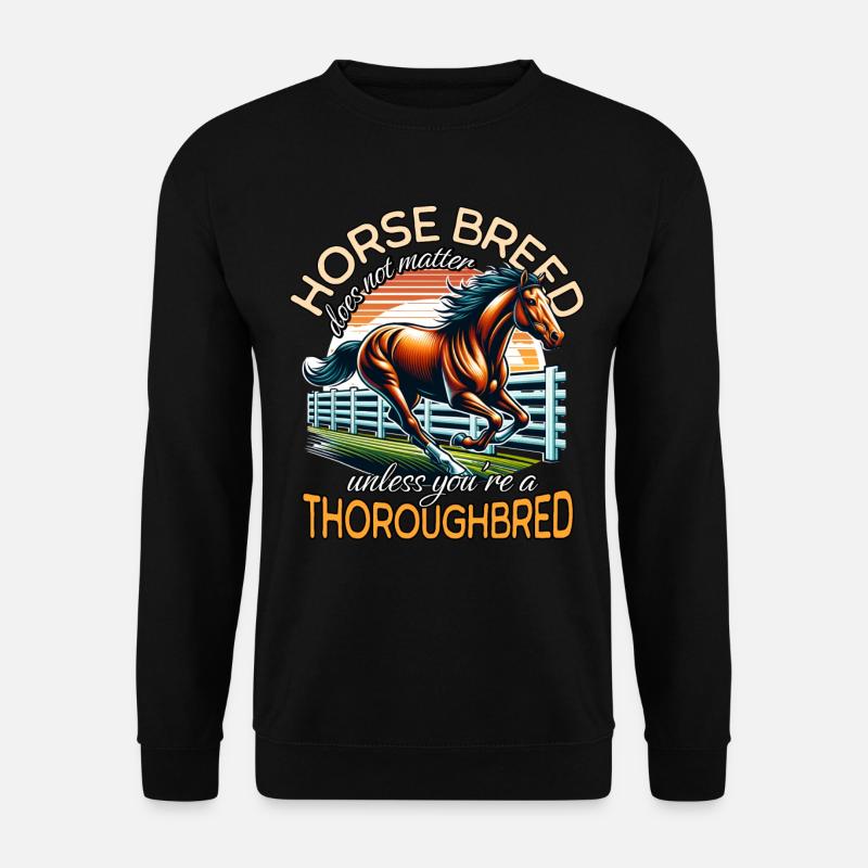 Thoroughbred - Unisex Pullover - Schwarz