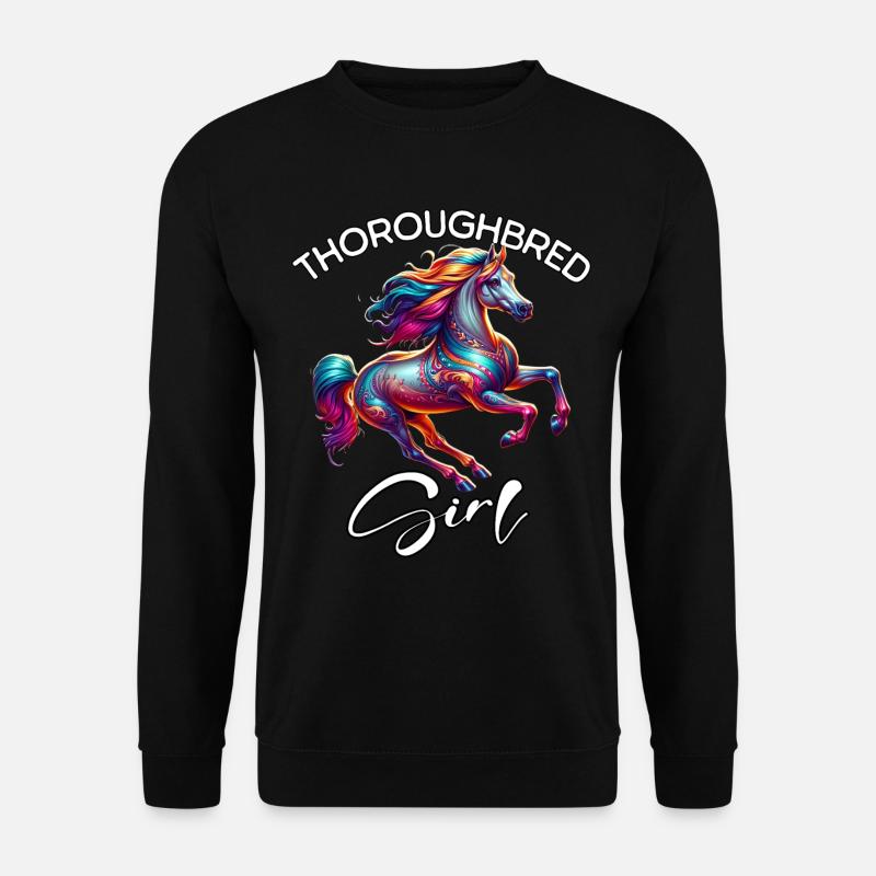 Thoroughbred Geschenk - Unisex Pullover - Schwarz
