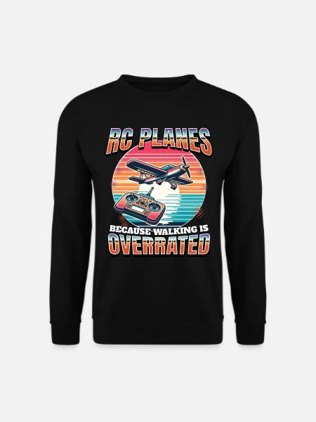 Model Airplane Model Airplane RC Airplane - Unisex Sweatshirt - black