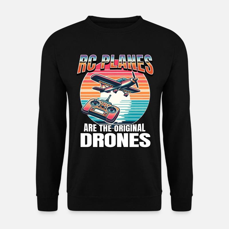 Modellflugzeug - Unisex Pullover - Schwarz