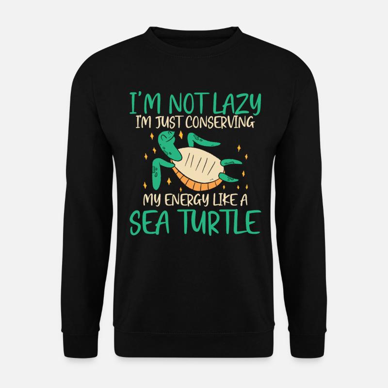 Energy Turtle Saving - Ocean - Unisex Sweatshirt - black