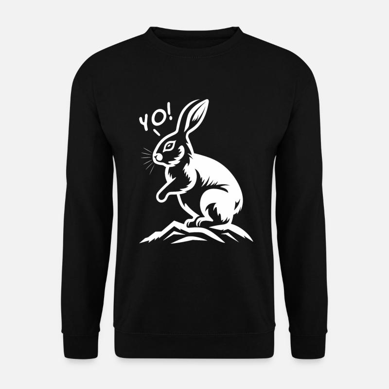 A cool bunny, yo - Unisex Sweatshirt - black