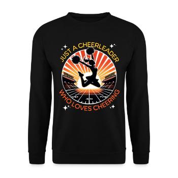 Cheerleader Cheerleading - Unisex Sweatshirt - black - Front - Alina (178cm) & Michal (187cm)