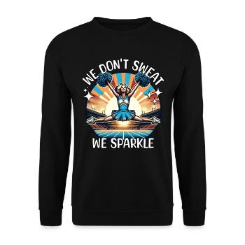 Cheerleader Cheerleading - Unisex Sweatshirt - black - Front - Alina (178cm) & Michal (187cm)