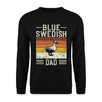 Entendad - Bleu Vintage Suédois - Sweat-shirt Unisexe - noir - Devant - Alina (178cm) & Michal (187cm)