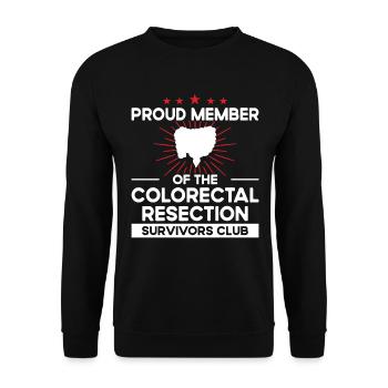 SensibilisSurvivors Club - Résection colorectale - Sweat-shirt Unisexe - noir - Devant - Alina (178cm) & Michal (187cm)