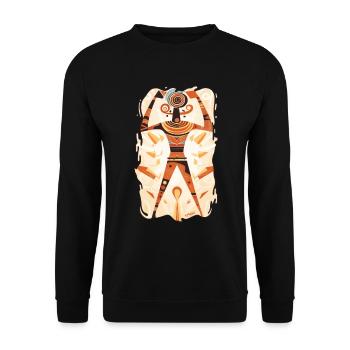 Culture ancienne : peintures rupestres - Sweat-shirt Unisexe - noir - Devant - Alina (178cm) & Michal (187cm)
