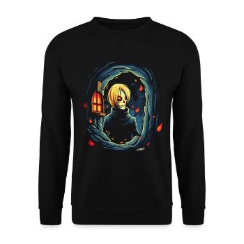 Dämonen sind auch Menschen - Unisex Pullover - Schwarz - Vorne - Alina (178cm) & Michal (187cm)