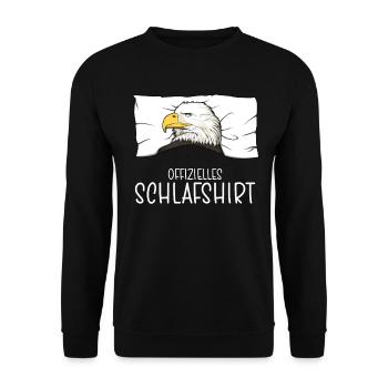 Chemise de nuit officielle Eagle Pyjama - Sweat-shirt Unisexe - noir - Devant - Alina (178cm) & Michal (187cm)