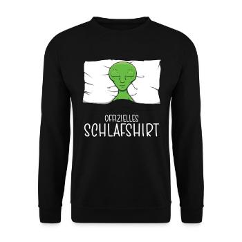 Chemise de nuit officielle Pyjama Alien - Sweat-shirt Unisexe - noir - Devant - Alina (178cm) & Michal (187cm)