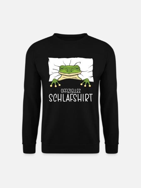 Offizielles Schlafshirt Frosch Schlafanzug - Unisex Pullover - Schwarz