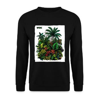 Plant Botany - Unisex Sweatshirt - black - Front - Alina (178cm) & Michal (187cm)