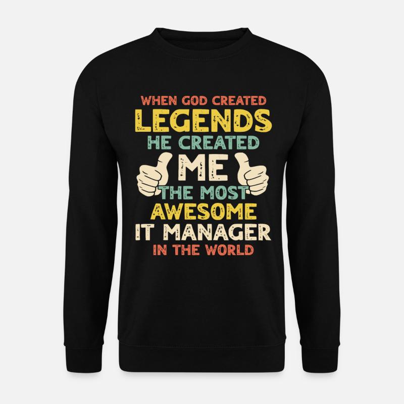IT Manager - Unisex Pullover - Schwarz