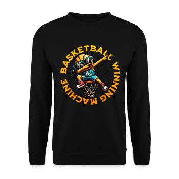 Basketball Winners - Unisex Sweatshirt - black - Front - Alina (178cm) & Michal (187cm)