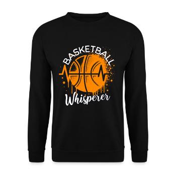 Basketball Whisperer - Unisex Sweatshirt - black - Front - Alina (178cm) & Michal (187cm)