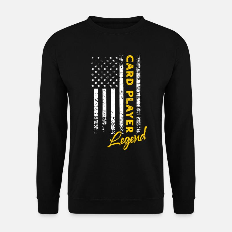 Kartenspieler Legende - Unisex Pullover - Schwarz