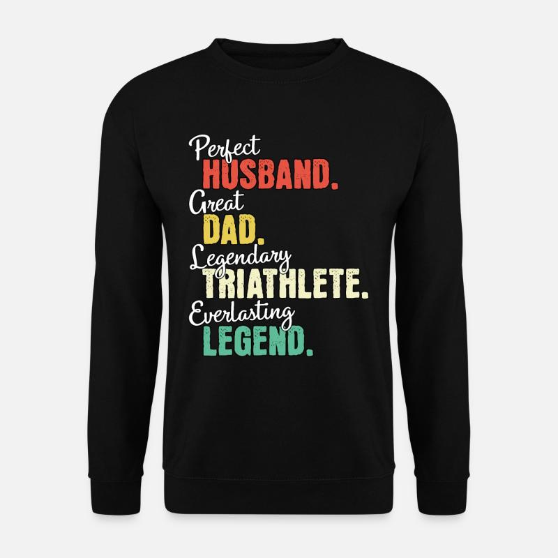 Triathlete Dad - Unisex Sweatshirt - black