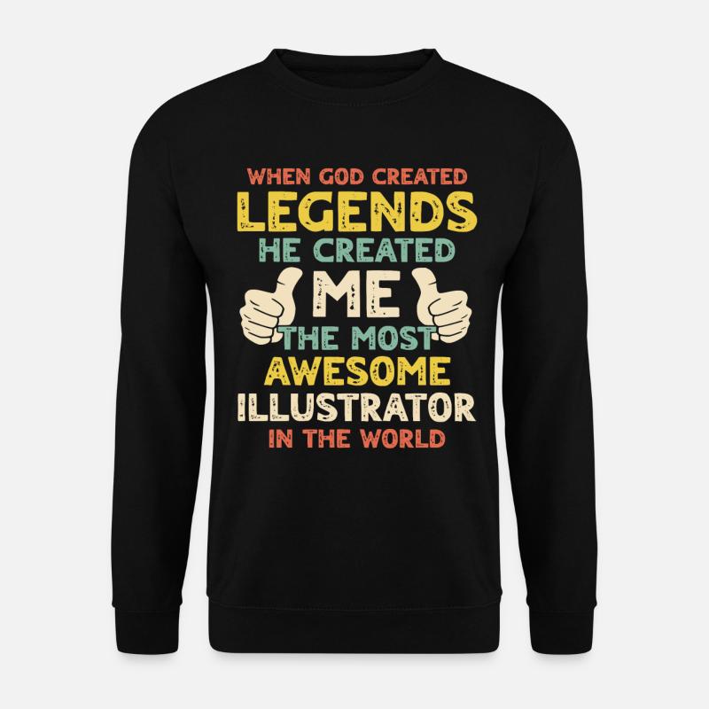 Illustrator - Unisex Sweatshirt - black