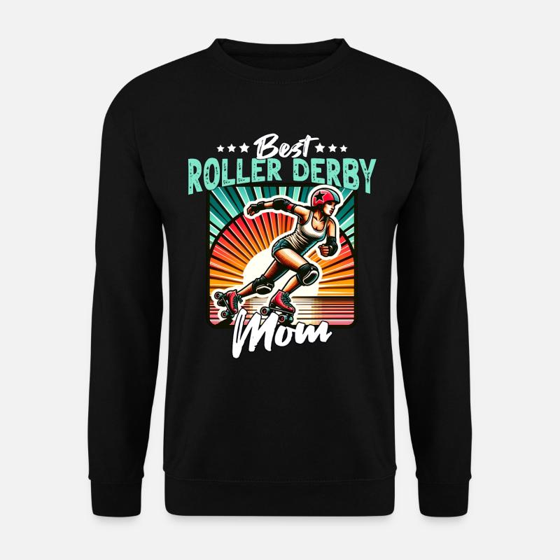 Roller Derby Mama - Unisex Pullover - Schwarz