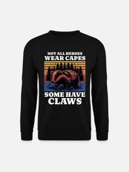 Honey Badger Saying - Unisex Sweatshirt - black
