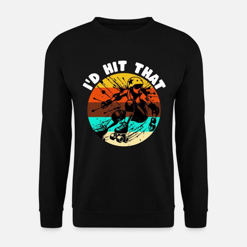 Roller Derby Sprüche - Unisex Pullover - Schwarz