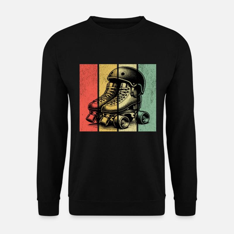 Roller Derby Retro - Unisex Pullover - Schwarz
