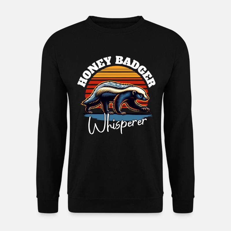 Honigdachs Flüsterer - Unisex Pullover - Schwarz