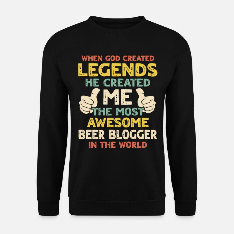 Bier Blogger - Unisex Pullover - Schwarz