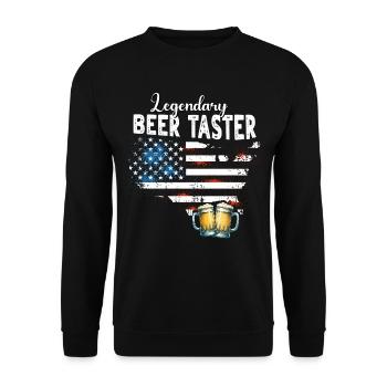Testeur de bière - Sweat-shirt Unisexe - noir - Devant - Alina (178cm) & Michal (187cm)